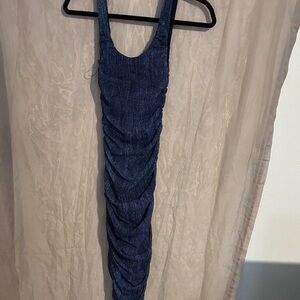 Jean Paul Gaultier Blue Long Sleeve Dress